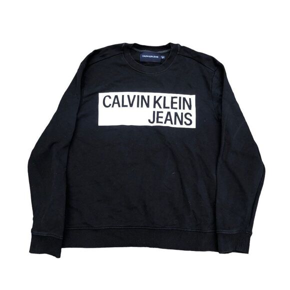 RARE Calvin Klein Jeans Sweater XXL Black - Picture 2 of 4